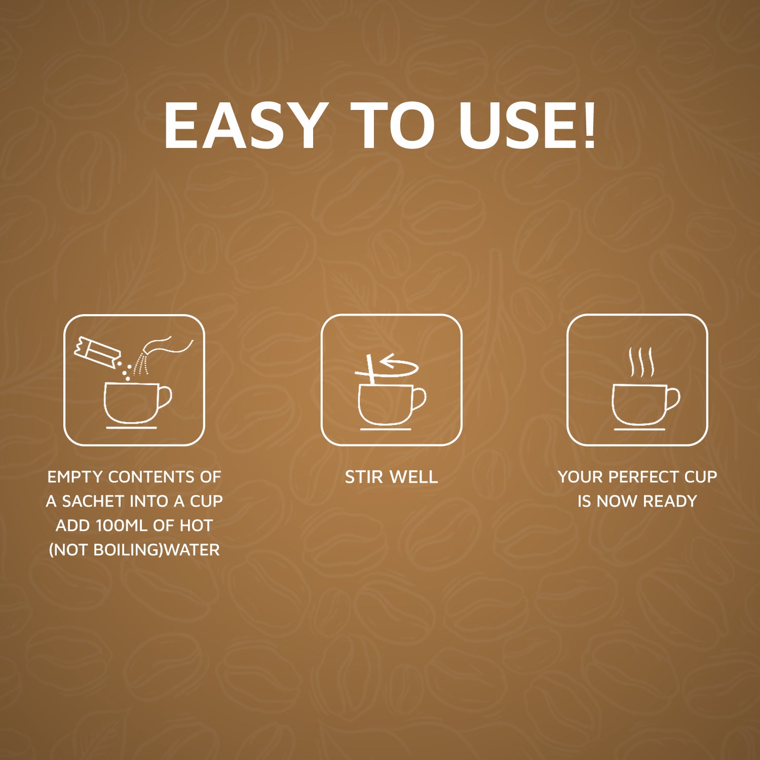 AMAZON 3-IN-1 CAPPUCCINO COFFEE Single Serve Sachets Premix Pack view 4