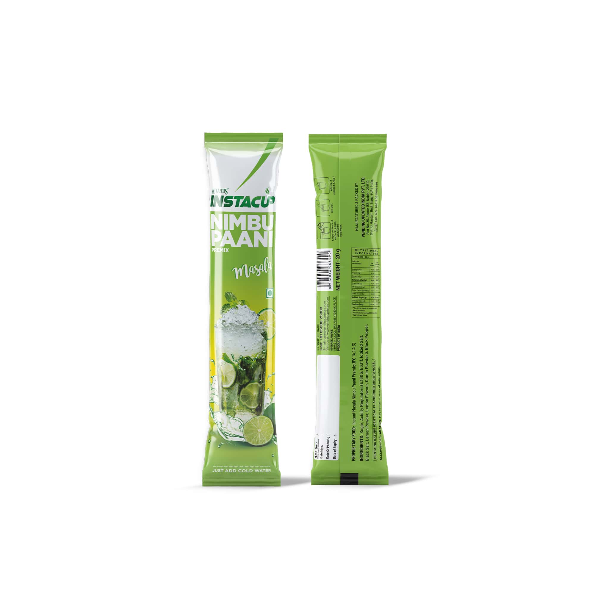 ATLANTIS Instacup Iced Masala Nimbu Paani Premix Single Serve Sachets view 7