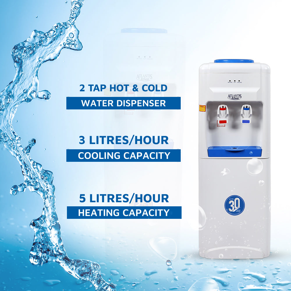 ATLANTIS BLUE Hot & Cold Floor Standing Water Dispenser (No Normal)- 2 Taps view 7